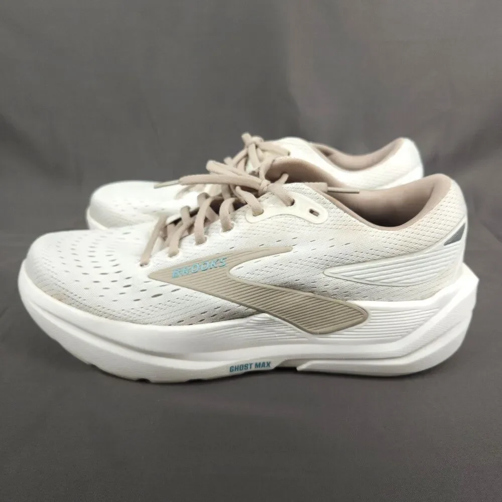 Brooks Ghost Max 3 Shoes Women Size 10 Coconut Chateau Grey